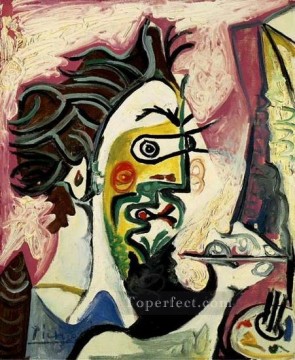  1963 Painting - Le peintre II 1963 Cubism